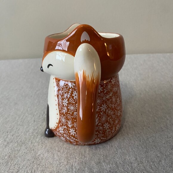 Natural Life Folk Art Francis The Fox "Cup of Cozy" Orange White Coffee Mug - Picture 2 of 8